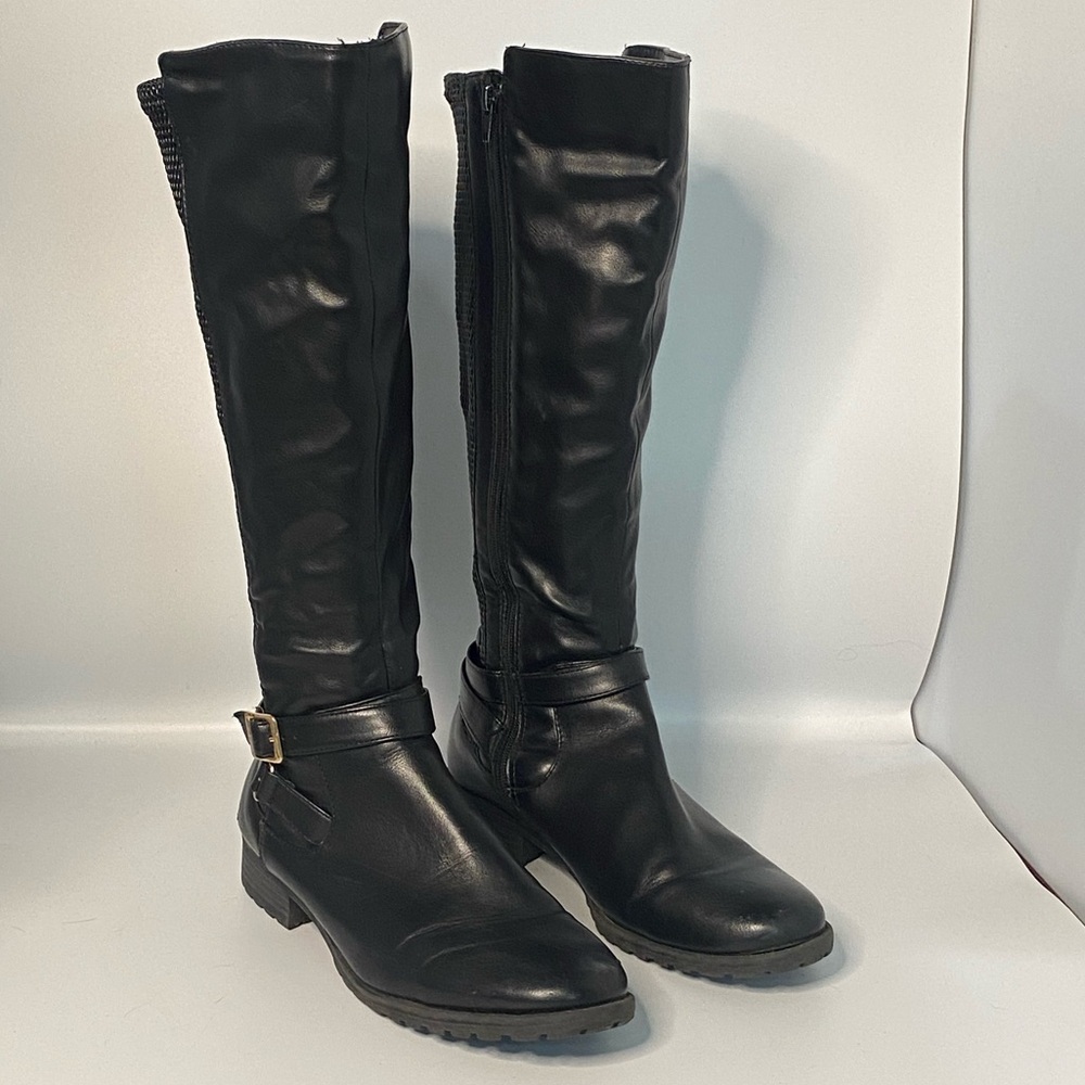 Basic Editions Black Over the Knee Boots